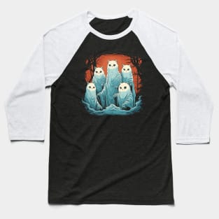 Cat ghosts Baseball T-Shirt